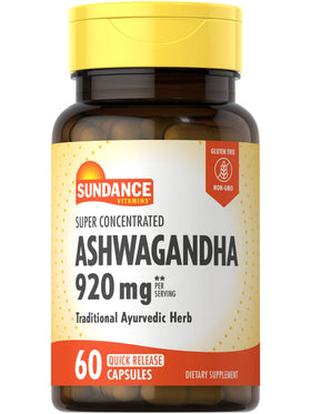 Sundance Ashwagandha 60 capsules front view