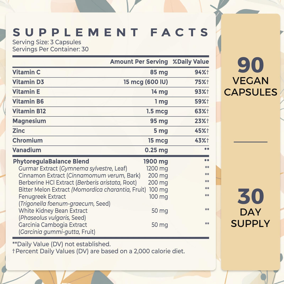 Sundhedsliv Gymnema Sylvestre Supplement 2100MG side view