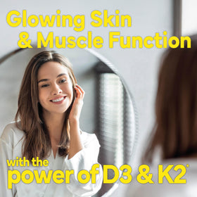 Sunshine Vitamin D3 25mcg 1000 IU with K2 packaging