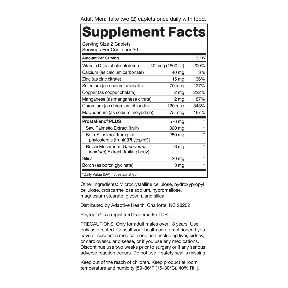 SUPER BETA PROSTATE Advanced product display