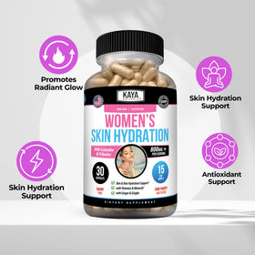 Supplement facts for Kaya Naturals Women's Hydration & Wellness Support