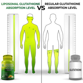 SUPPLEMENTS STUDIO Liposomal Glutathione Supplement 500mg capsule close-up