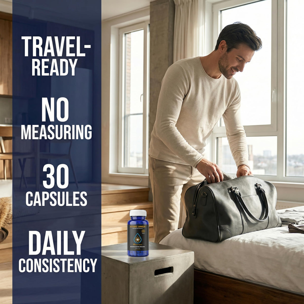 Suspended Solutions Atomic Ormus Capsules with EMF free storage pouch