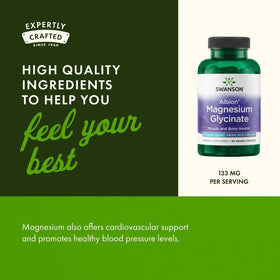 Swanson Chelated Magnesium Glycinate 90 capsules close-up