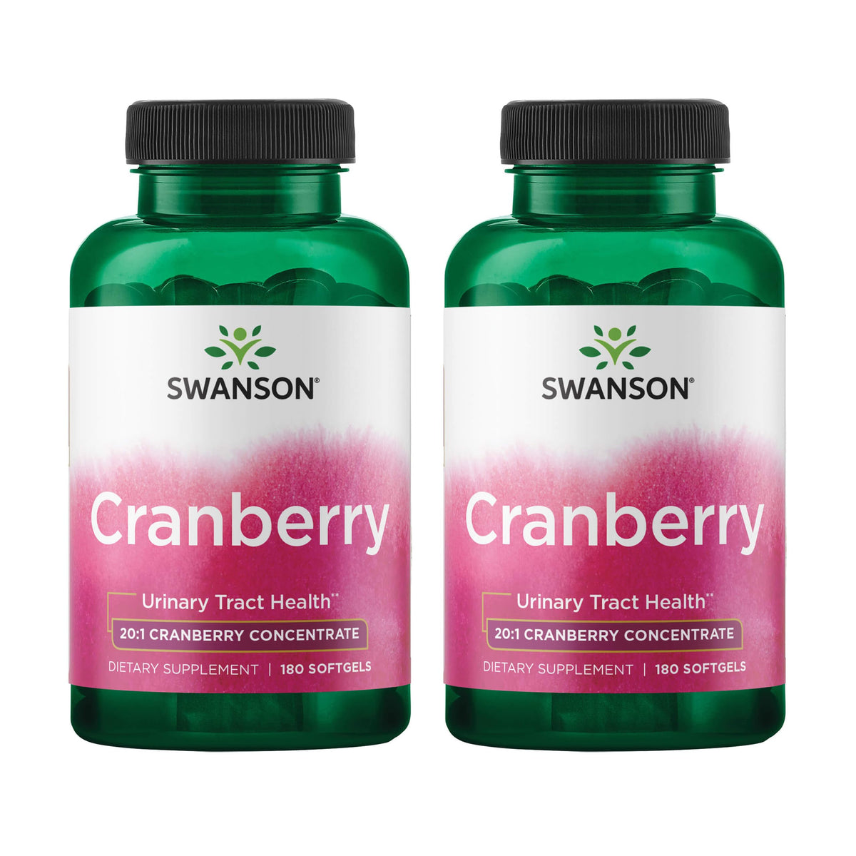 Swanson Cranberry 20:1 Juice Concentrate softgels front view