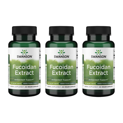 Swanson Fucoidan Extract 500 mg 60 Veg Capsules front view