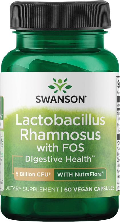 Swanson Lactobacillus Rhamnosus 60 Veggie Capsules front view