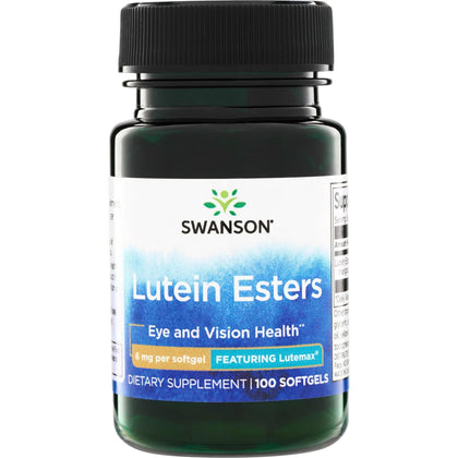 Swanson Lutein 6 mg Eye Health Supplement 100 Softgels front view