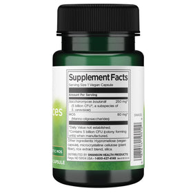 Swanson Saccharomyces Boulardii packaging with label