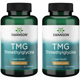 Swanson TMG Trimethylglycine 500 mg 90 capsules front view