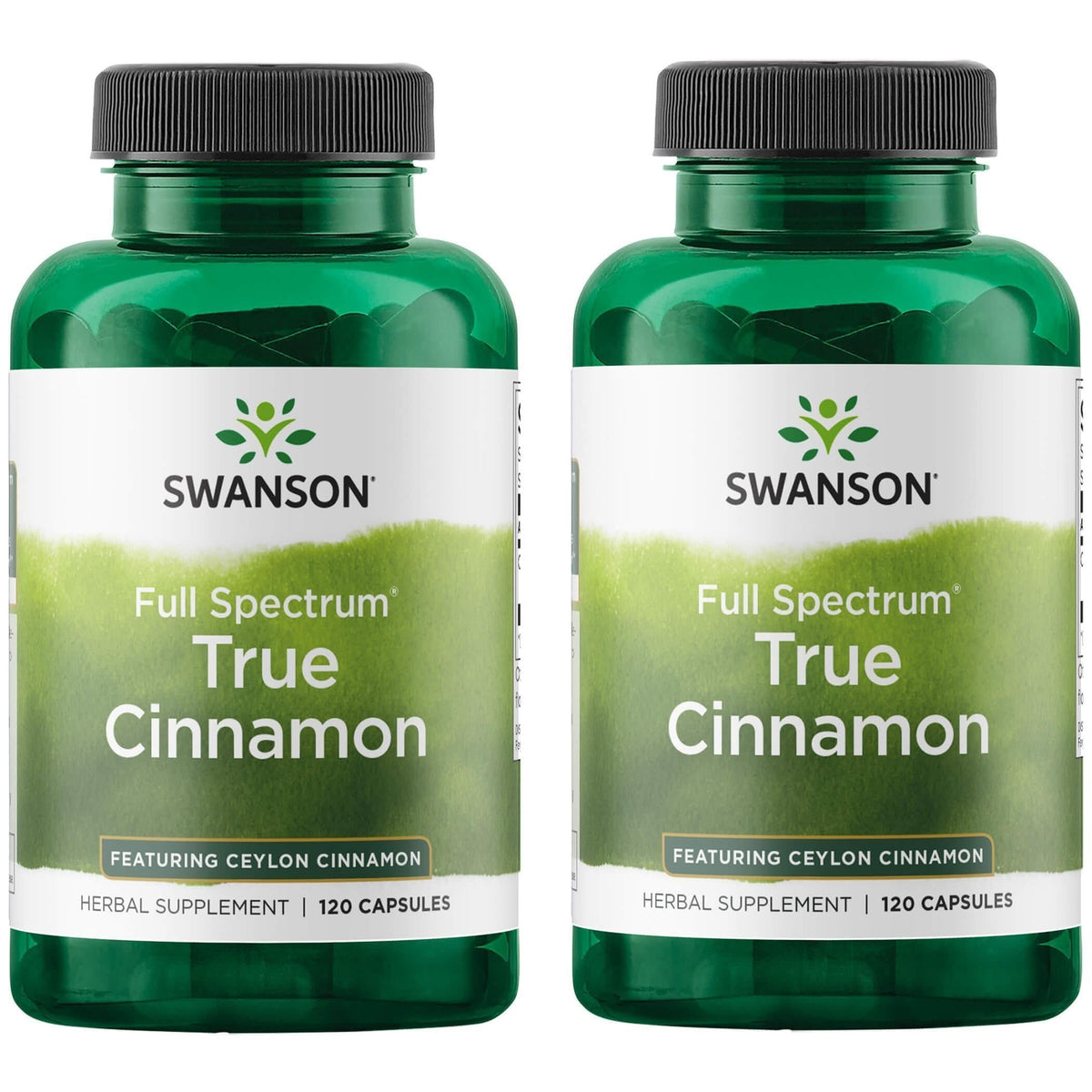 Swanson True Cinnamon 300 mg capsules front view