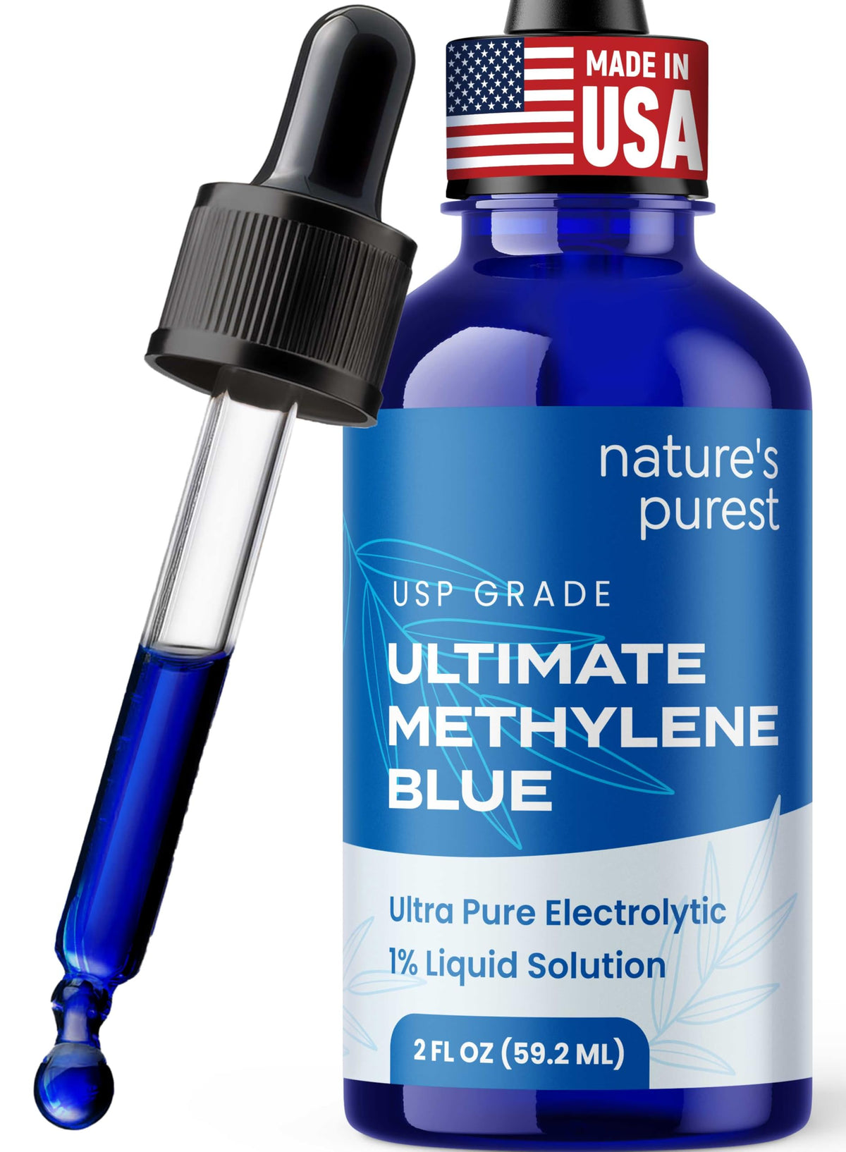 Sweat & Soul Methylene Blue 2oz bottle front view