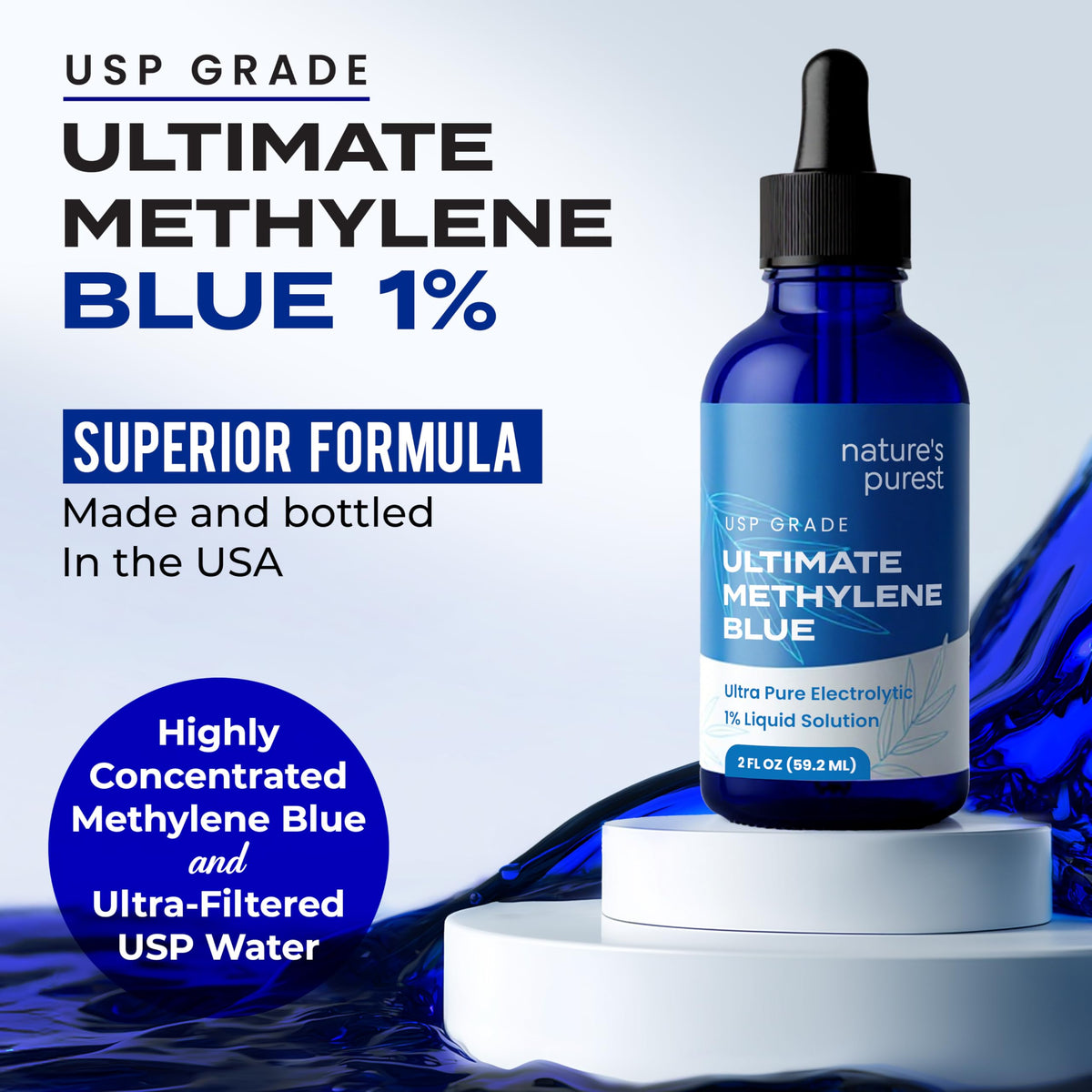 Sweat & Soul Methylene Blue 2oz with packaging