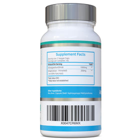 swiss bioenergetics Ashwagandha & Shilajit capsules side view