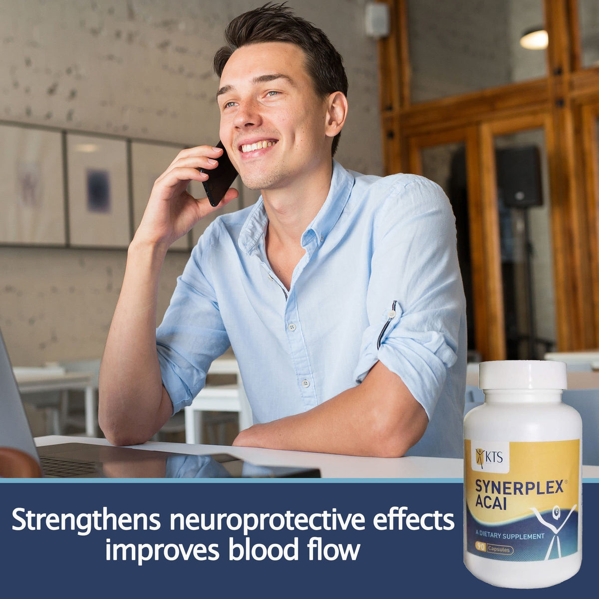 Synerplex Acai Supplement bottle with label
