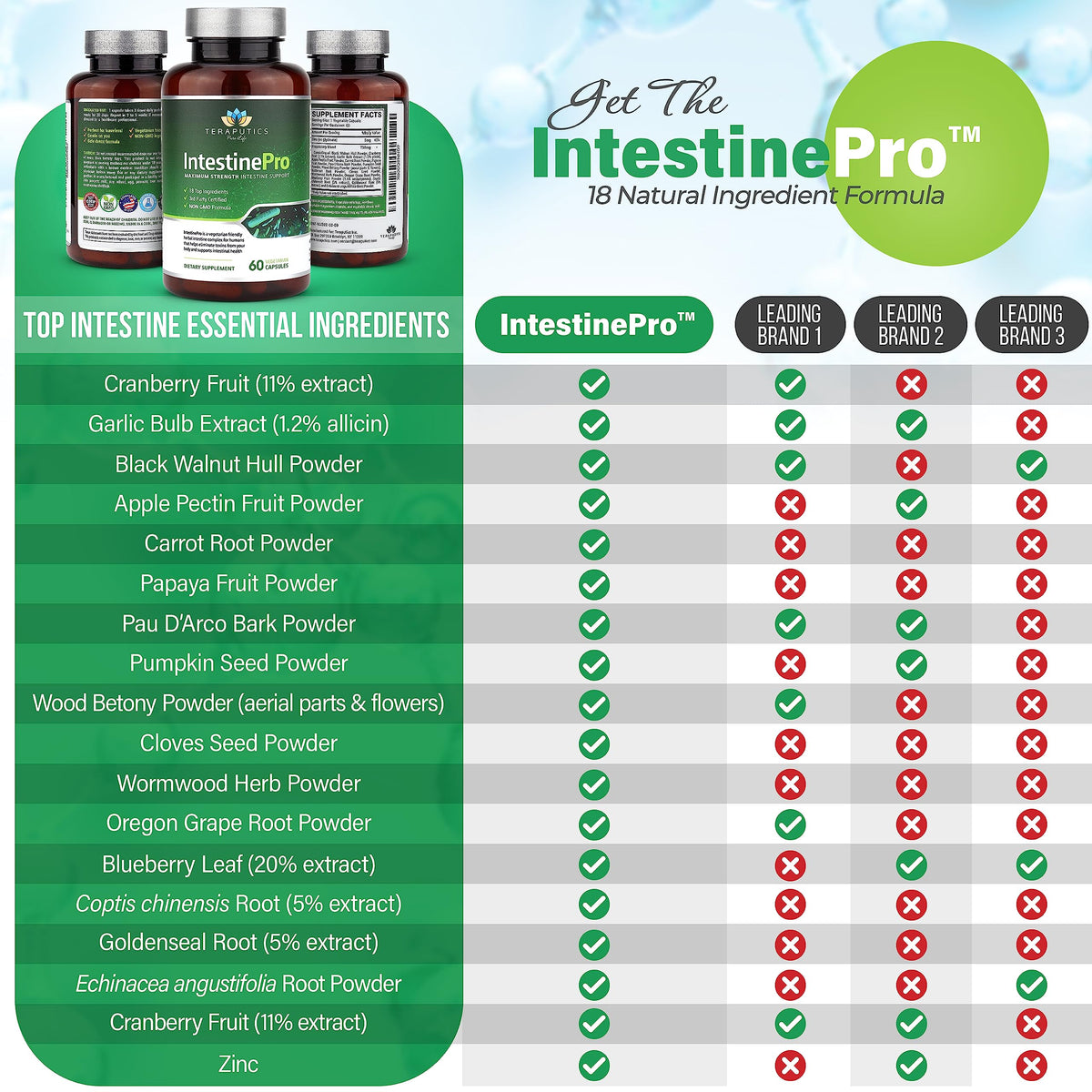 Teraputics IntestinePro bottle side view