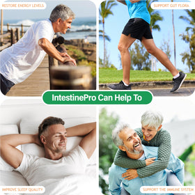 Teraputics IntestinePro capsules in a hand