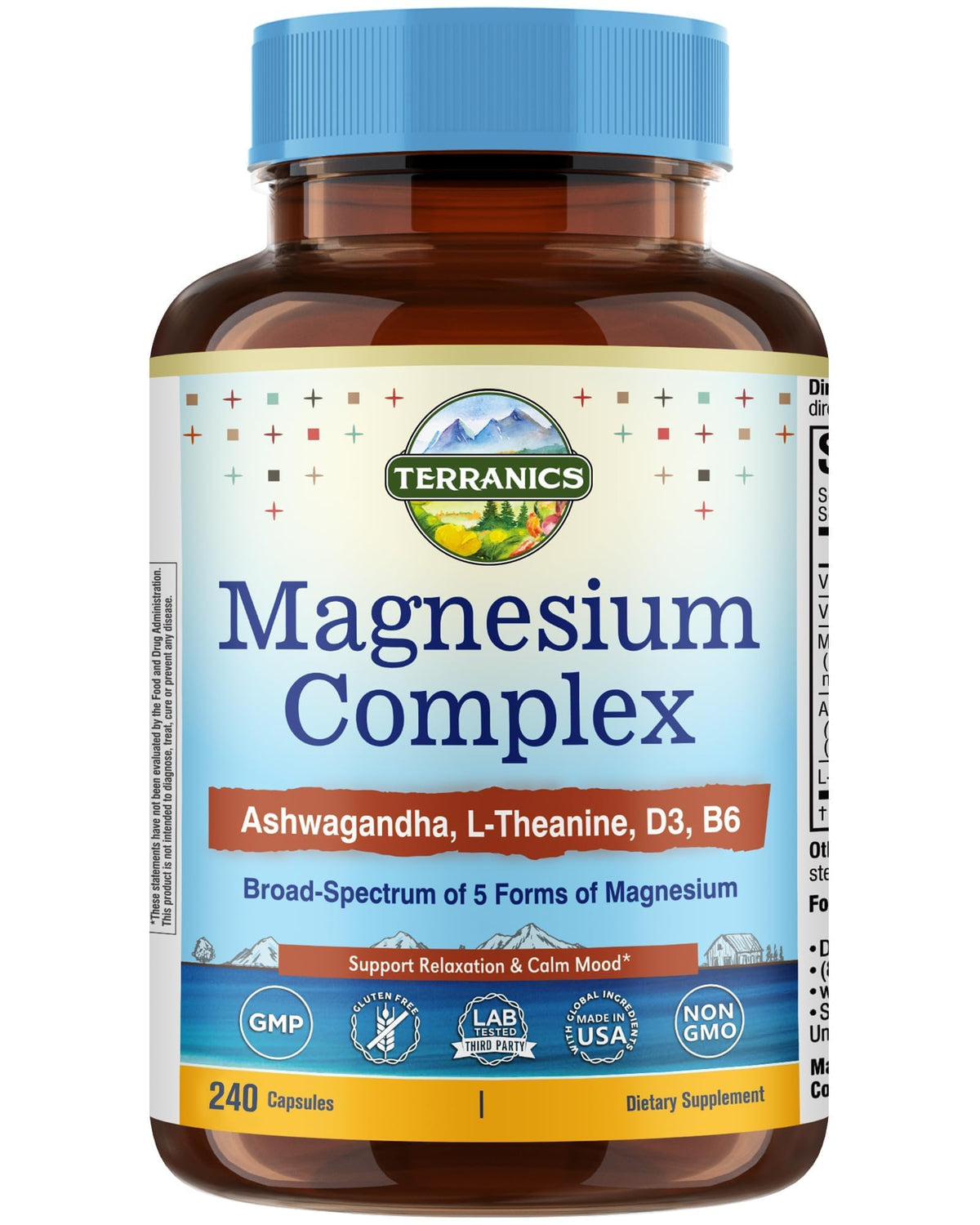 Terranics Magnesium Complex front view with label
