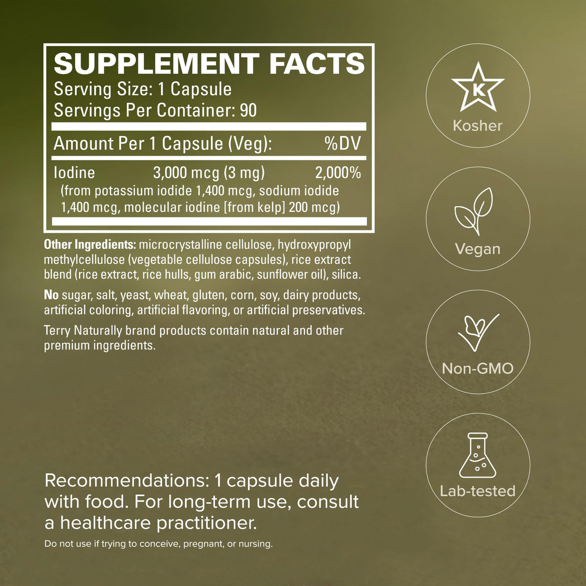 Terry Naturally Tri-Iodine packaging details