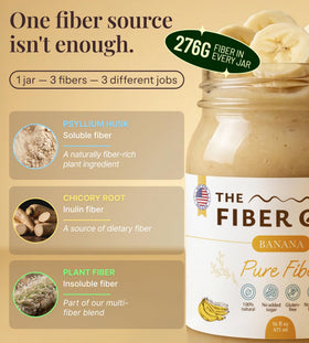 The Fiber Gel Banana gel in a smoothie