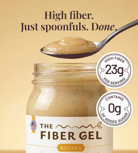 The Fiber Gel Banana gel on toast