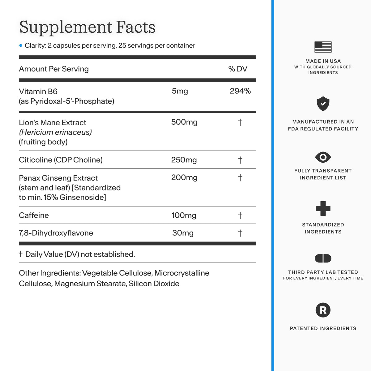 THESIS Clarity Nootropic Supplement capsules on a table
