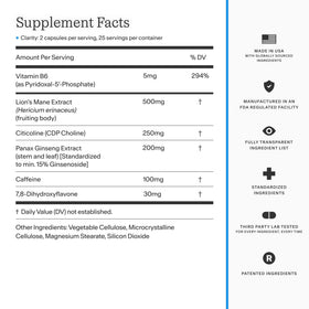 THESIS Clarity Nootropic Supplement capsules on a table