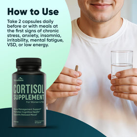 ThriveWave Cortisol Supplements packaging details