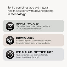 Toniiq Trans Resveratrol 1000mg supplement packaging details