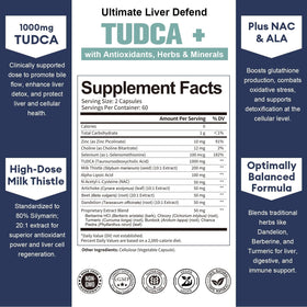 Totaria TUDCA Liver Support Supplement 1000mg side view
