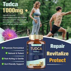 Totaria TUDCA Liver Support Supplement capsules in hand