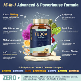 Totaria TUDCA Liver Support Supplement with Milk Thistle and NAC