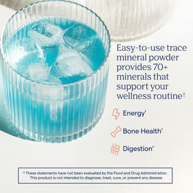 Trace Minerals ConcenTrace Mineral Powder Blue Acai packaging