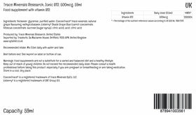 Trace Minerals Liquid Ionic Vitamin B12 1000 mcg back view