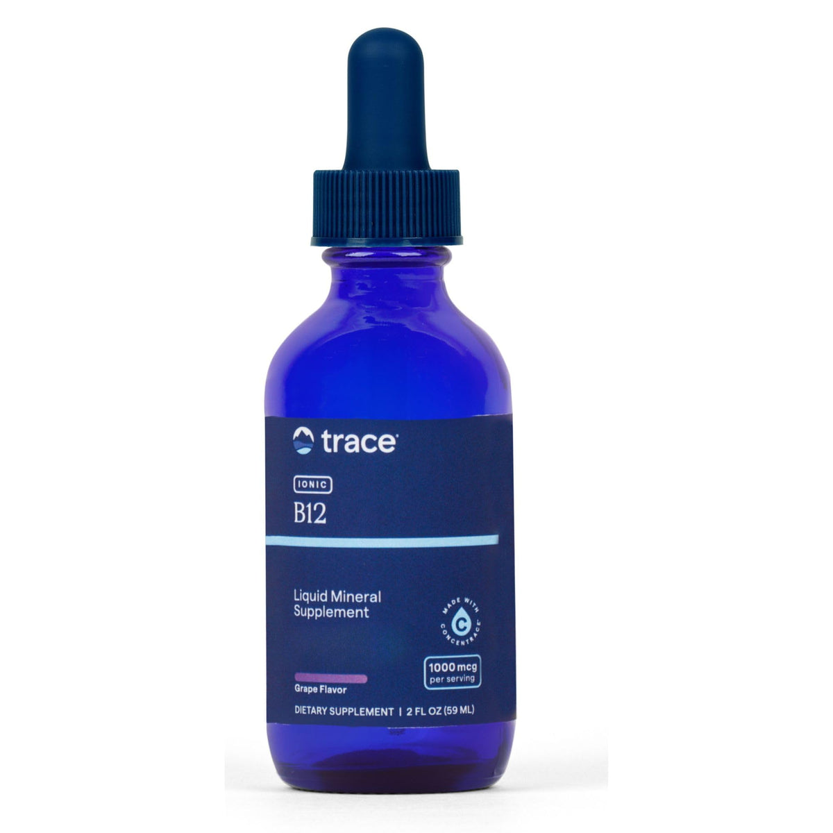 Trace Minerals Liquid Ionic Vitamin B12 1000 mcg front view