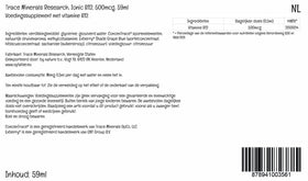 Trace Minerals Liquid Ionic Vitamin B12 1000 mcg ingredients list