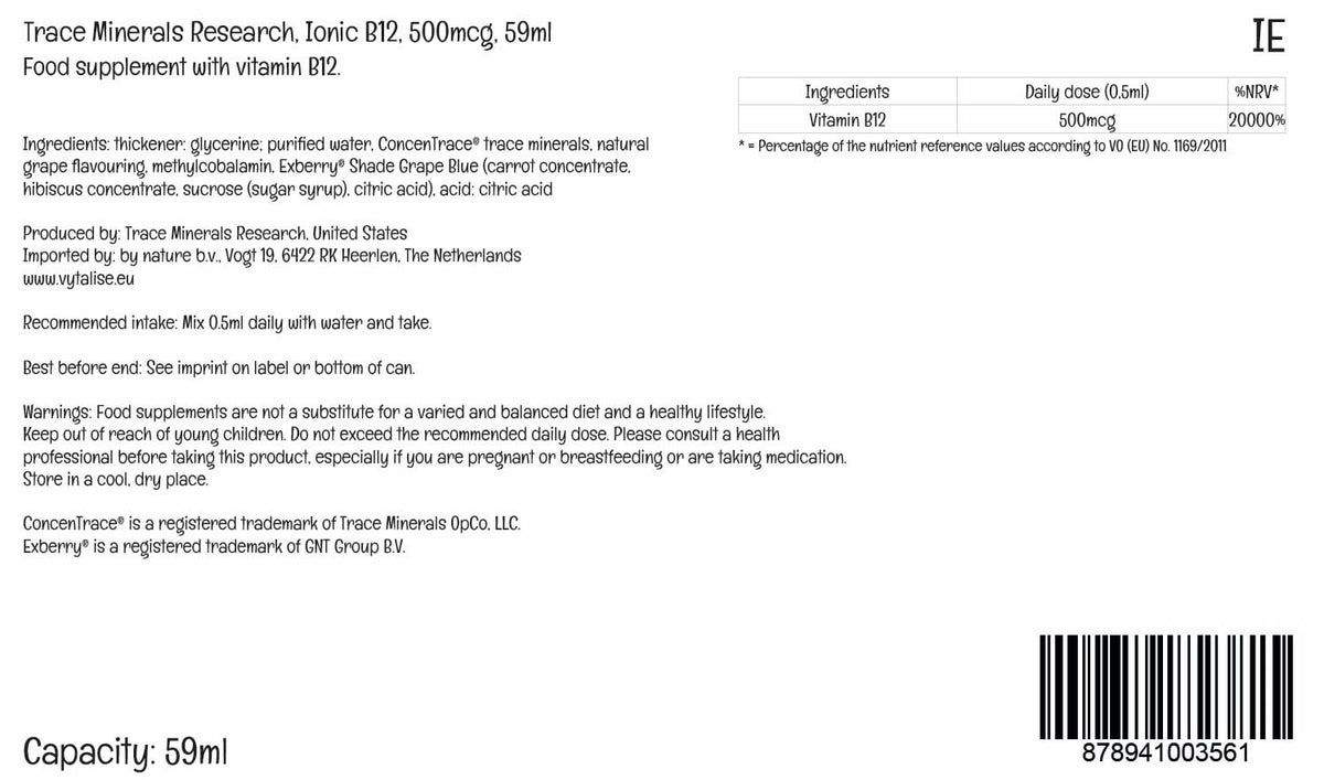 Trace Minerals Liquid Ionic Vitamin B12 1000 mcg lifestyle scene