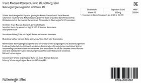 Trace Minerals Liquid Ionic Vitamin B12 1000 mcg side view