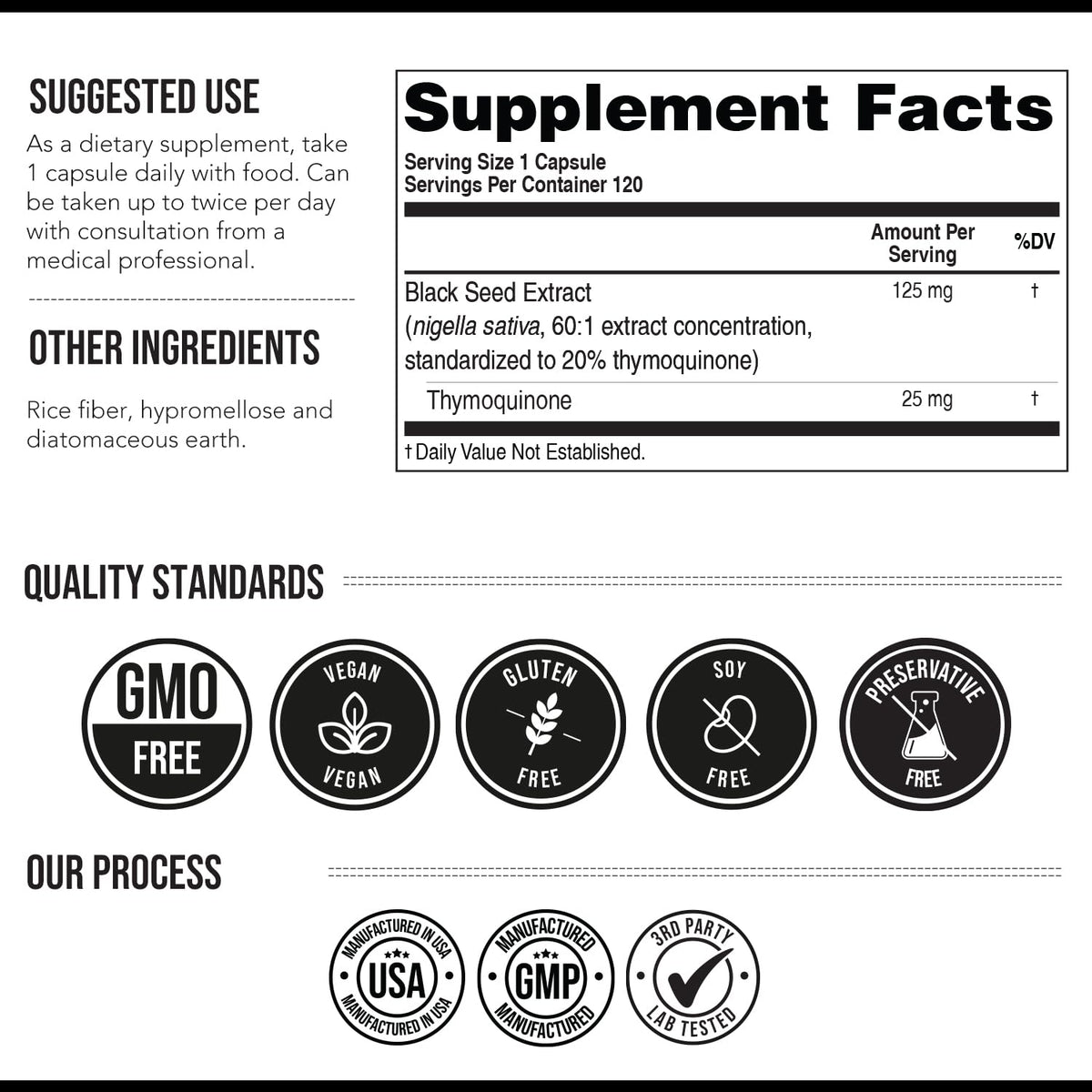 Triquetra Health Black Seed Oil Extract Capsules close-up of capsules