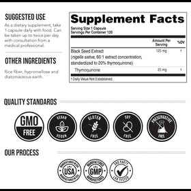 Triquetra Health Black Seed Oil Extract Capsules close-up of capsules