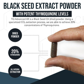 Triquetra Health Black Seed Oil Extract Capsules glass bottle