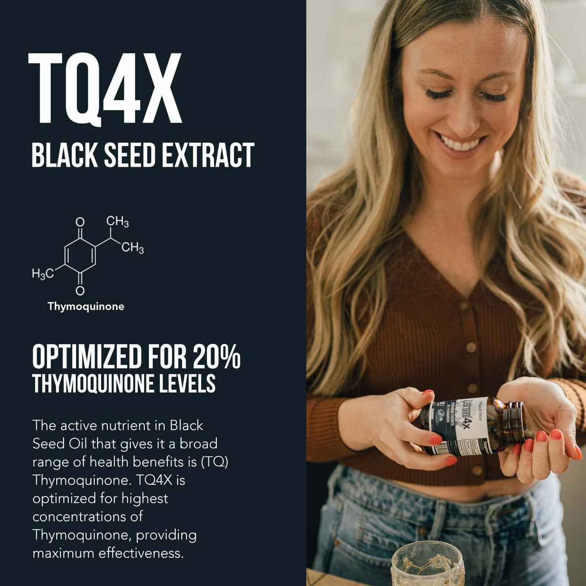 Triquetra Health Black Seed Oil Extract Capsules label detail