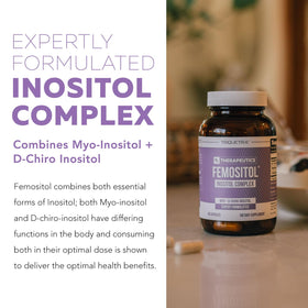 Triquetra Health Femositol Myo-Inositol & D-Chiro Inositol capsules close-up
