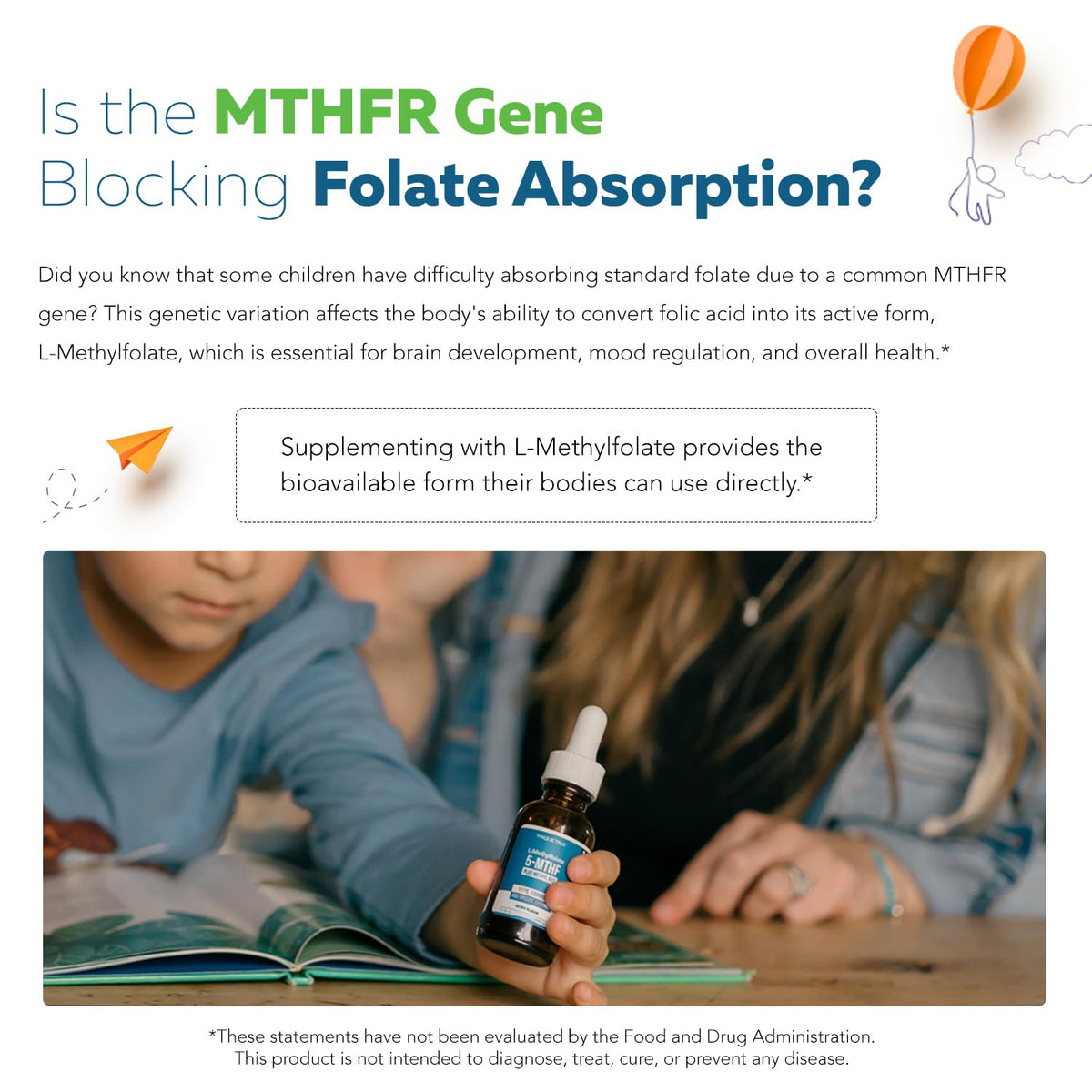 Triquetra Health Organic Kids L-Methylfolate berry flavour