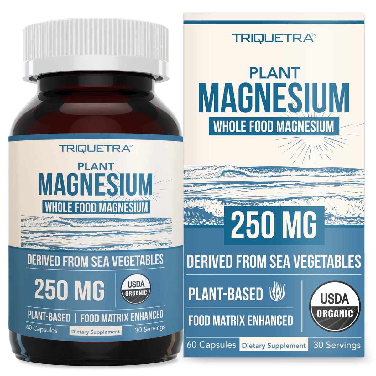 Triquetra Health Organic Whole Food Magnesium Supplement bottle front view