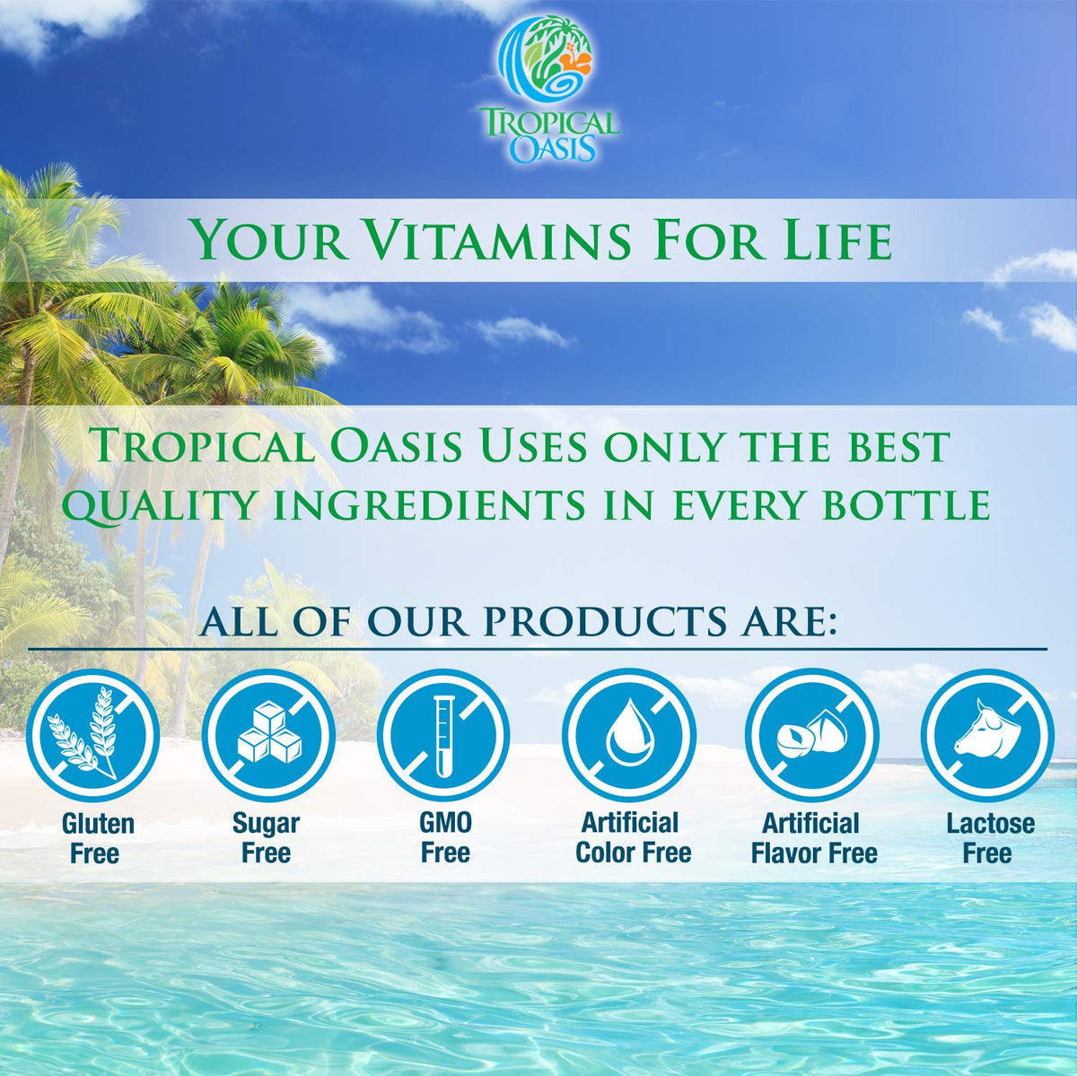 Tropical Oasis Ultra Max B12 5000mcg liquid drops with measuring spoon