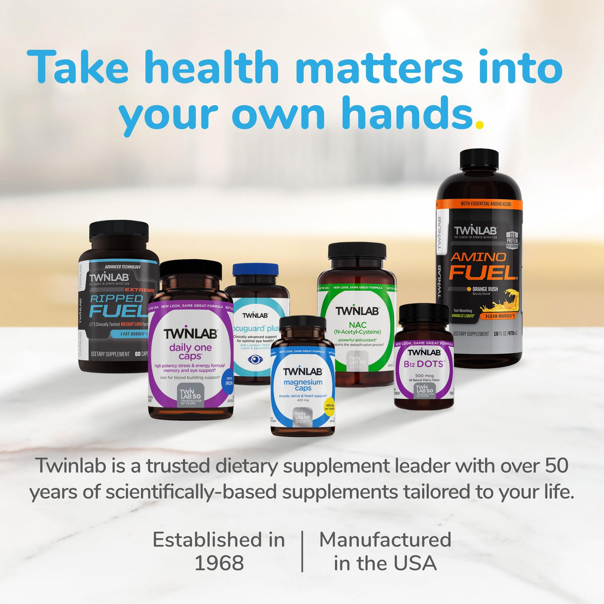 Twinlab Men's Daily One multivitamin capsules with measuring spoon