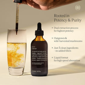UPHORIC URTH Cordyceps Mushroom Extract Tincture in a lifestyle setting