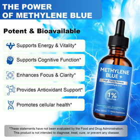 Vawcrn Methylene Blue Drops 2.0 Fl Oz with dropper
