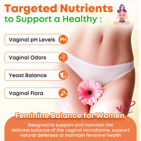 Vazatisi Sugar Free Feminine Balance Gummies close-up of gummies